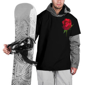 Накидка на куртку 3D с принтом Розы за спиной в Белгороде, 100% полиэстер |  | за спиной | любовь | подарок | роза | розы | сюрприз | цветы | чувства