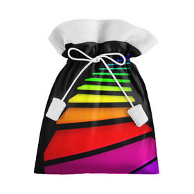 Подарочный 3D мешок с принтом Лестница в Белгороде, 100% полиэстер | Размер: 29*39 см | лестница | радуга | спектр | цвет | цвета | яркие