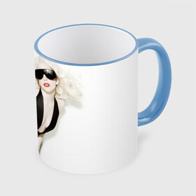 Кружка 3D с принтом Lady Gaga в Белгороде, керамика | ёмкость 330 мл | Тематика изображения на принте: lady gaga | блондинка | звезда | знаменитость | леди гаага | певица | поп | эпатаж | эпатажная