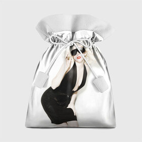 Подарочный 3D мешок с принтом Lady Gaga в Белгороде, 100% полиэстер | Размер: 29*39 см | Тематика изображения на принте: lady gaga | блондинка | звезда | знаменитость | леди гаага | певица | поп | эпатаж | эпатажная