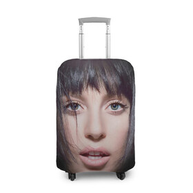 Чехол для чемодана 3D с принтом Lady Gaga в Белгороде, 86% полиэфир, 14% спандекс | двустороннее нанесение принта, прорези для ручек и колес | Тематика изображения на принте: 