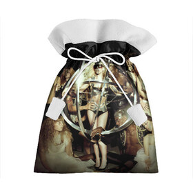 Подарочный 3D мешок с принтом Lady Gaga в Белгороде, 100% полиэстер | Размер: 29*39 см | Тематика изображения на принте: 