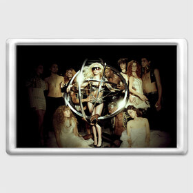 Магнит 45*70 с принтом Lady Gaga в Белгороде, Пластик | Размер: 78*52 мм; Размер печати: 70*45 | 
