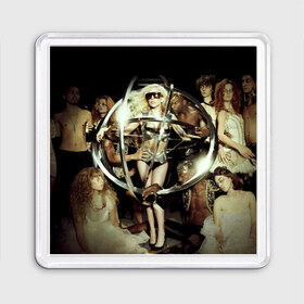 Магнит 55*55 с принтом Lady Gaga в Белгороде, Пластик | Размер: 65*65 мм; Размер печати: 55*55 мм | 