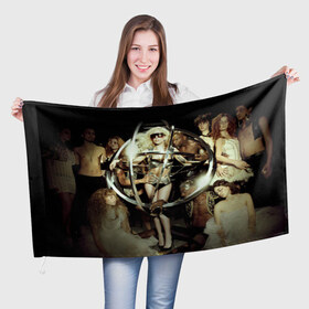 Флаг 3D с принтом Lady Gaga в Белгороде, 100% полиэстер | плотность ткани — 95 г/м2, размер — 67 х 109 см. Принт наносится с одной стороны | 
