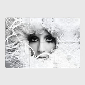 Магнитный плакат 3Х2 с принтом Lady Gaga в Белгороде, Полимерный материал с магнитным слоем | 6 деталей размером 9*9 см | lady gaga | белые | блондинка | звезда | знаменитость | леди гаага | певица | перья | поп | эпатаж | эпатажная