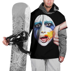 Накидка на куртку 3D с принтом Lady Gaga в Белгороде, 100% полиэстер |  | lady gaga | взгляд | звезда | знаменитость | леди гаага | певица | поп | портрет | эпатаж | эпатажная