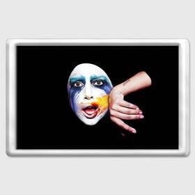 Магнит 45*70 с принтом Lady Gaga в Белгороде, Пластик | Размер: 78*52 мм; Размер печати: 70*45 | lady gaga | взгляд | звезда | знаменитость | леди гаага | певица | поп | портрет | эпатаж | эпатажная
