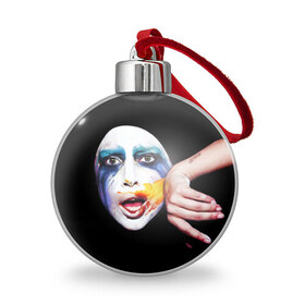 Ёлочный шар с принтом Lady Gaga в Белгороде, Пластик | Диаметр: 77 мм | Тематика изображения на принте: lady gaga | взгляд | звезда | знаменитость | леди гаага | певица | поп | портрет | эпатаж | эпатажная