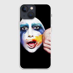 Чехол для iPhone 13 mini с принтом Lady Gaga в Белгороде,  |  | lady gaga | взгляд | звезда | знаменитость | леди гаага | певица | поп | портрет | эпатаж | эпатажная