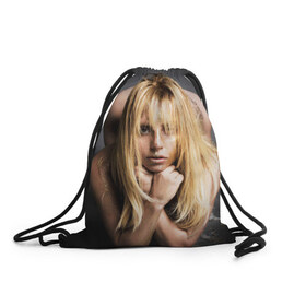 Рюкзак-мешок 3D с принтом Lady Gaga в Белгороде, 100% полиэстер | плотность ткани — 200 г/м2, размер — 35 х 45 см; лямки — толстые шнурки, застежка на шнуровке, без карманов и подкладки | 