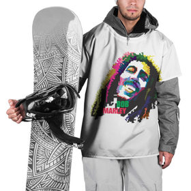 Накидка на куртку 3D с принтом Bob Marley в Белгороде, 100% полиэстер |  | 2016 | арт | дизайн | зд | объем | поп | портреты