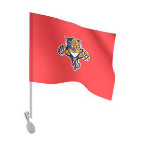 Флаг для автомобиля с принтом Флорида Пантерз в Белгороде, 100% полиэстер | Размер: 30*21 см | nhl | нхл | флорида пантерз | хоккеист | хоккей