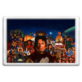 Магнит 45*70 с принтом Michael Jackson в Белгороде, Пластик | Размер: 78*52 мм; Размер печати: 70*45 | майкл джексон