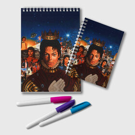Блокнот с принтом Michael Jackson в Белгороде, 100% бумага | 48 листов, плотность листов — 60 г/м2, плотность картонной обложки — 250 г/м2. Листы скреплены удобной пружинной спиралью. Цвет линий — светло-серый
 | Тематика изображения на принте: майкл джексон