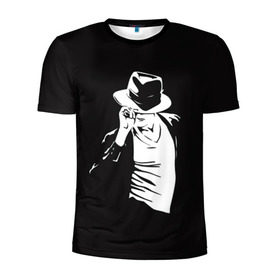 Мужская футболка 3D спортивная с принтом Michael Jackson в Белгороде, 100% полиэстер с улучшенными характеристиками | приталенный силуэт, круглая горловина, широкие плечи, сужается к линии бедра | майкл джексон