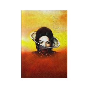 Обложка для паспорта матовая кожа с принтом Michael Jackson в Белгороде, натуральная матовая кожа | размер 19,3 х 13,7 см; прозрачные пластиковые крепления | Тематика изображения на принте: майкл джексон