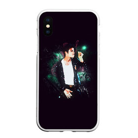 Чехол для iPhone XS Max матовый с принтом Michael Jackson в Белгороде, Силикон | Область печати: задняя сторона чехла, без боковых панелей | майкл джексон
