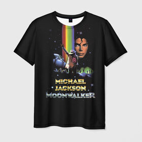 Мужская футболка 3D с принтом Michael Jackson в Белгороде, 100% полиэфир | прямой крой, круглый вырез горловины, длина до линии бедер | майкл джексон