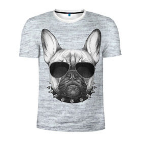 Мужская футболка 3D спортивная с принтом Милый бульдог в Белгороде, 100% полиэстер с улучшенными характеристиками | приталенный силуэт, круглая горловина, широкие плечи, сужается к линии бедра | baby | dog | sweet | бульдог | девушке | собачка