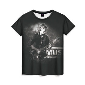 Женская футболка 3D с принтом Muse в Белгороде, 100% полиэфир ( синтетическое хлопкоподобное полотно) | прямой крой, круглый вырез горловины, длина до линии бедер | heavy | metal | muse | rock | trash | альтернатива | метал | рок | хеви