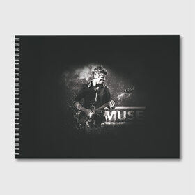 Альбом для рисования с принтом Muse в Белгороде, 100% бумага
 | матовая бумага, плотность 200 мг. | heavy | metal | muse | rock | trash | альтернатива | метал | рок | хеви