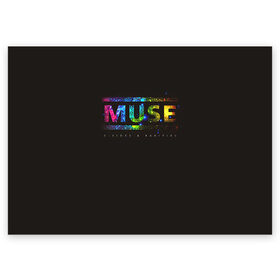 Поздравительная открытка с принтом Muse в Белгороде, 100% бумага | плотность бумаги 280 г/м2, матовая, на обратной стороне линовка и место для марки
 | heavy | metal | muse | rock | trash | альтернатива | метал | рок | хеви