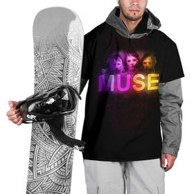 Накидка на куртку 3D с принтом Muse в Белгороде, 100% полиэстер |  | Тематика изображения на принте: 