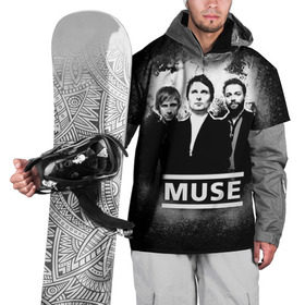 Накидка на куртку 3D с принтом Muse в Белгороде, 100% полиэстер |  | heavy | metal | muse | rock | trash | альтернатива | метал | рок | хеви