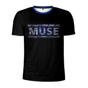 Мужская футболка 3D спортивная с принтом Muse в Белгороде, 100% полиэстер с улучшенными характеристиками | приталенный силуэт, круглая горловина, широкие плечи, сужается к линии бедра | heavy | metal | muse | rock | trash | альтернатива | метал | рок | хеви