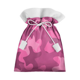 Подарочный 3D мешок с принтом Розовый камуфляж в Белгороде, 100% полиэстер | Размер: 29*39 см | army | military | армия