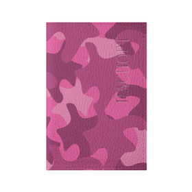 Обложка для паспорта матовая кожа с принтом Розовый камуфляж в Белгороде, натуральная матовая кожа | размер 19,3 х 13,7 см; прозрачные пластиковые крепления | army | military | армия