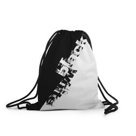 Рюкзак-мешок 3D с принтом Black and White в Белгороде, 100% полиэстер | плотность ткани — 200 г/м2, размер — 35 х 45 см; лямки — толстые шнурки, застежка на шнуровке, без карманов и подкладки | black | white | краска | черно белый