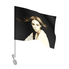 Флаг для автомобиля с принтом Beyonce в Белгороде, 100% полиэстер | Размер: 30*21 см | beyonce | бейонсе | музыка
