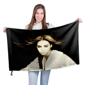 Флаг 3D с принтом Beyonce в Белгороде, 100% полиэстер | плотность ткани — 95 г/м2, размер — 67 х 109 см. Принт наносится с одной стороны | beyonce | бейонсе | музыка