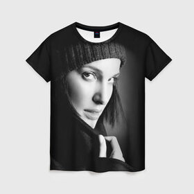 Женская футболка 3D с принтом Натали Портман в Белгороде, 100% полиэфир ( синтетическое хлопкоподобное полотно) | прямой крой, круглый вырез горловины, длина до линии бедер | natalie portman | актриса | американская | кинорежиссёр | натали портман | продюсер | сценарист