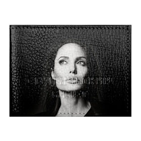 Обложка для студенческого билета с принтом Анжелина Джоли в Белгороде, натуральная кожа | Размер: 11*8 см; Печать на всей внешней стороне | Тематика изображения на принте: angelina jolie | американская актриса | анжелина джоли | режиссёр | фотомодель | ценарист