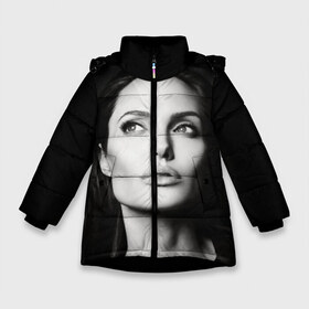 Зимняя куртка для девочек 3D с принтом Анжелина Джоли в Белгороде, ткань верха — 100% полиэстер; подклад — 100% полиэстер, утеплитель — 100% полиэстер. | длина ниже бедра, удлиненная спинка, воротник стойка и отстегивающийся капюшон. Есть боковые карманы с листочкой на кнопках, утяжки по низу изделия и внутренний карман на молнии. 

Предусмотрены светоотражающий принт на спинке, радужный светоотражающий элемент на пуллере молнии и на резинке для утяжки. | angelina jolie | американская актриса | анжелина джоли | режиссёр | фотомодель | ценарист