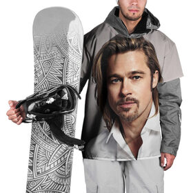 Накидка на куртку 3D с принтом Брэд Питт в Белгороде, 100% полиэстер |  | william bradley pitt | американский актёр | брэд питт | продюсер
