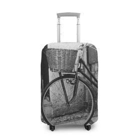Чехол для чемодана 3D с принтом Велосипед в Белгороде, 86% полиэфир, 14% спандекс | двустороннее нанесение принта, прорези для ручек и колес | bike | байк | велосипед | италия | стиль