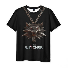 Мужская футболка 3D с принтом The Witcher в Белгороде, 100% полиэфир | прямой крой, круглый вырез горловины, длина до линии бедер | Тематика изображения на принте: ведьмак