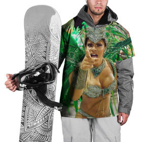 Накидка на куртку 3D с принтом Карнавал в Рио в Белгороде, 100% полиэстер |  | 