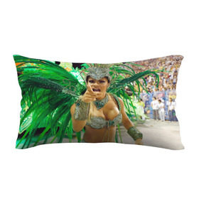 Подушка 3D антистресс с принтом Карнавал в Рио в Белгороде, наволочка — 100% полиэстер, наполнитель — вспененный полистирол | состоит из подушки и наволочки на молнии | 