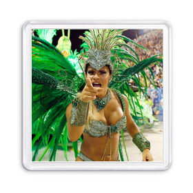 Магнит 55*55 с принтом Карнавал в Рио в Белгороде, Пластик | Размер: 65*65 мм; Размер печати: 55*55 мм | Тематика изображения на принте: 