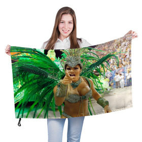 Флаг 3D с принтом Карнавал в Рио в Белгороде, 100% полиэстер | плотность ткани — 95 г/м2, размер — 67 х 109 см. Принт наносится с одной стороны | 