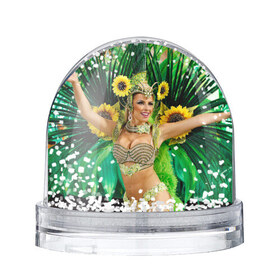 Водяной шар с принтом Карнавал в Рио в Белгороде, Пластик | Изображение внутри шара печатается на глянцевой фотобумаге с двух сторон | бразилия