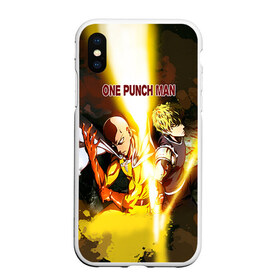 Чехол для iPhone XS Max матовый с принтом One punch man в Белгороде, Силикон | Область печати: задняя сторона чехла, без боковых панелей | anime | ван пач ман | ван пач мен | ванпанчман | ванпанчмен | ванпачман | ванпачмен | генос | сайтама