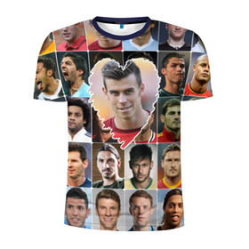 Мужская футболка 3D спортивная с принтом Гарет Бэйл - лучший в Белгороде, 100% полиэстер с улучшенными характеристиками | приталенный силуэт, круглая горловина, широкие плечи, сужается к линии бедра | gareth bale | гарет бэйл | лучшие футболисты | любимые игроки | самые крутые | сердце | футбол | я люблю