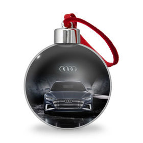 Ёлочный шар с принтом Audi в Белгороде, Пластик | Диаметр: 77 мм | Тематика изображения на принте: audi | car | ауди | машина