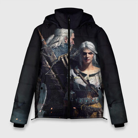 Мужская зимняя куртка 3D с принтом Geralt and Ciri в Белгороде, верх — 100% полиэстер; подкладка — 100% полиэстер; утеплитель — 100% полиэстер | длина ниже бедра, свободный силуэт Оверсайз. Есть воротник-стойка, отстегивающийся капюшон и ветрозащитная планка. 

Боковые карманы с листочкой на кнопках и внутренний карман на молнии. | Тематика изображения на принте: ciri | gerald | roach | wild hunt | witcher | ведьмак | ведьмы | геральд | дикая охота | йен | йеннифер | плотва | цири